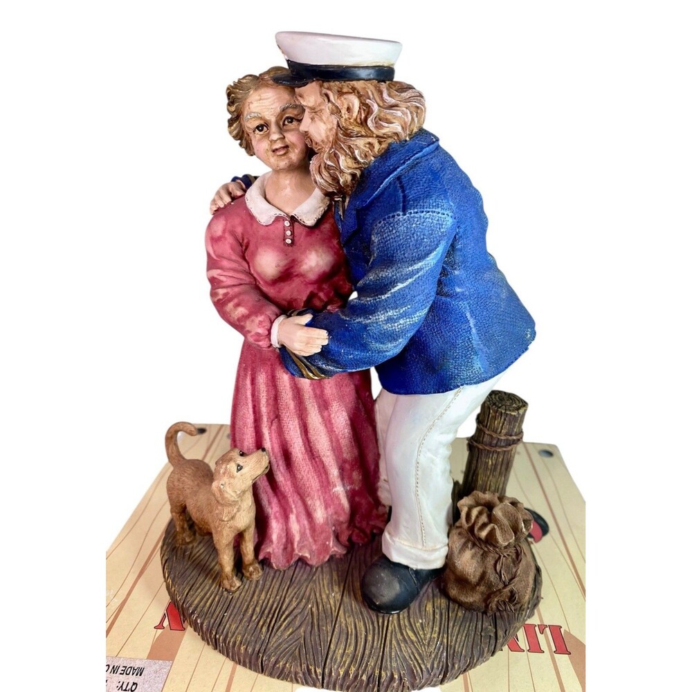 Old Salts Resin Figure Captain & Wife Saying Goodbye BEACHCOMBERS 1999 Nautical
